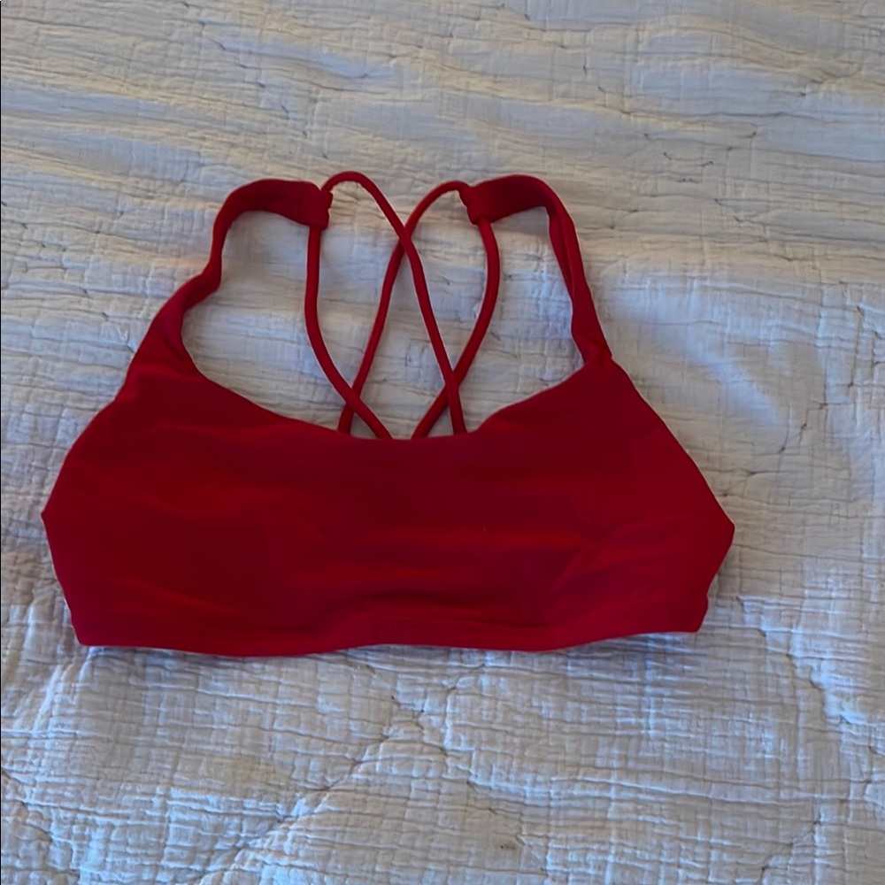 Lululemon Athletica Red Sports Bra